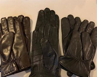 New leather gloves