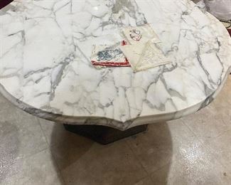 Marble top coffee table