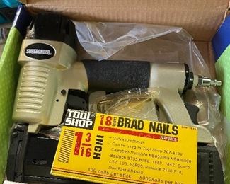 Tool Shop nails and SureBonder nail gun NIB