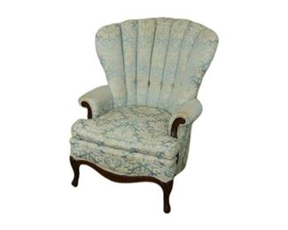 19. Antique Scallop Back Armchair
