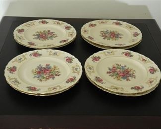21. Floral Decorated Dinner Plates