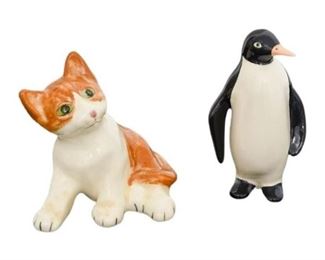 25. Cats and Penguin Figurine