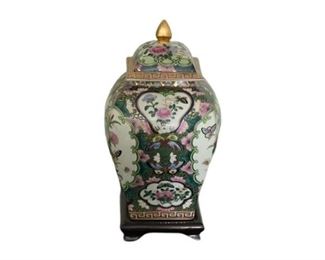 43. Asian Porcelain Jar with LId
