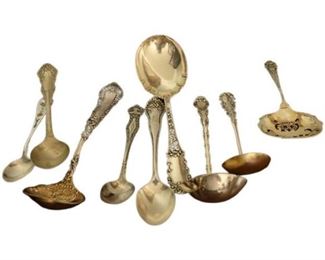 47. Nine 9 Sterling Silver Service Items