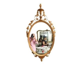 54. Federal Style Gilt Framed Wall Mirror
