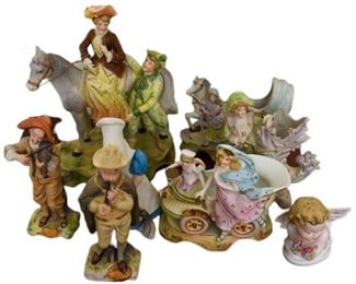 55. Group Lot Of Bisque Figurines