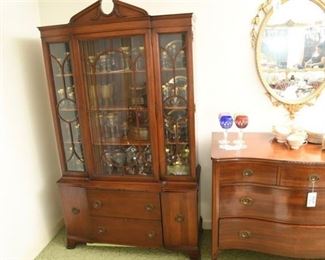 62. Mahogany China Cabinet