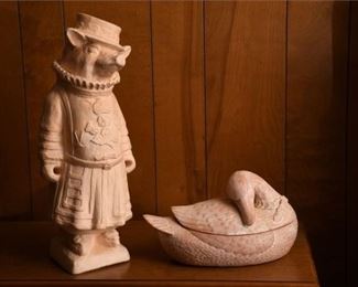 78. Two Decorative Terra Cotta Figures