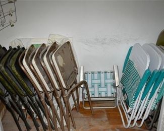 114. Group Lot Of Folding Chairs