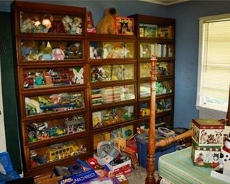 116. Seventeen 17 Section Three unit Oak Barristers Bookcases