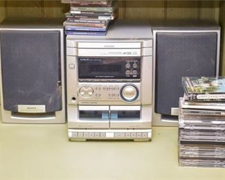 132. Aiwa CD Player With CDs