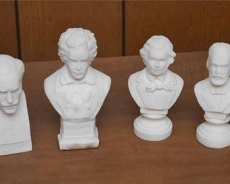 140. Four 4 Miniature Busts