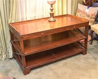 160. Three 3 Tier Console Table with Slide