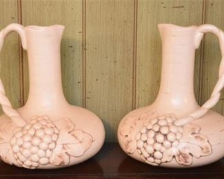 165. Two 2 Vintage Rum Rill Vases
