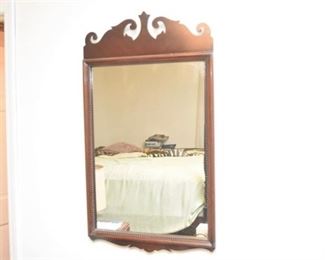 196. Wood Framed Wall Mirror