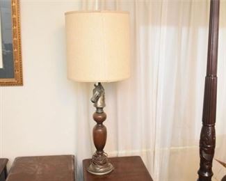 198. Horse Head Table Lamp