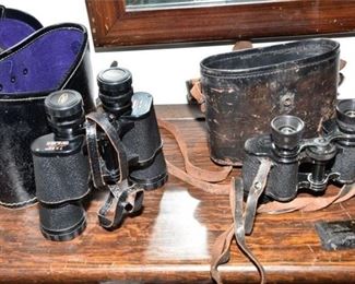 206. Two 2 Sets Of Vintage Binoculars