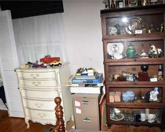 212. Five 5 Section Stacking Oak Barristers Bookcase