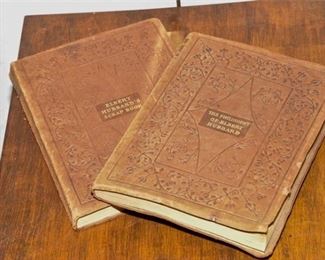 214. Two 2 Vintage Leather Books By Elbert Hubbard