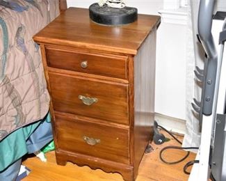 226. Three 3 Drawer Nightstand