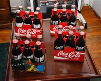 Four 4 Vintage CocaCola Six Packs