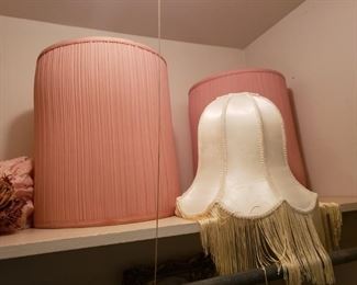 lamp shades..pink!
