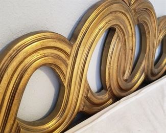 love this vintage gold bed, king-size