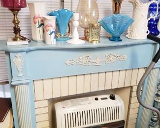 blue mantle with insert