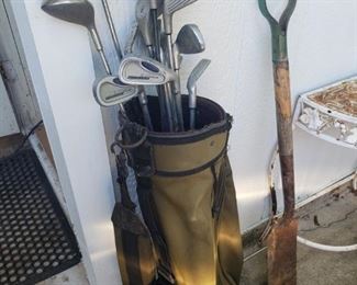 lots of golf clubs