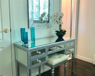 Mirrored desk