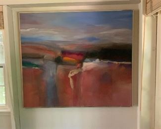Marlene Lenker "Santorini at Dusk" (1982) 48x56
