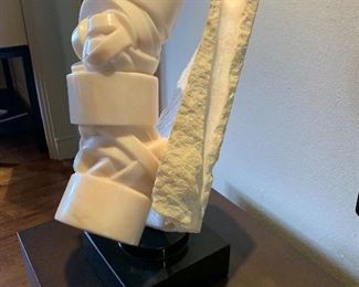 Andrea Grassi SpirilorCubia (1988) white marble sculpture