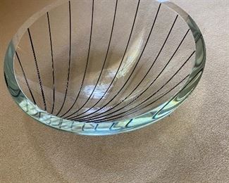 Art Glass bowl - signed