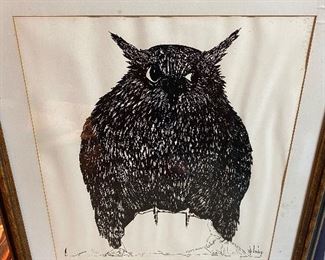 Billy Ray McCauley Owl Art numbered