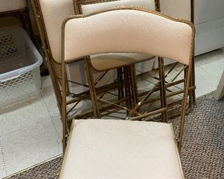 A Fritz - set of 6 folding chairs