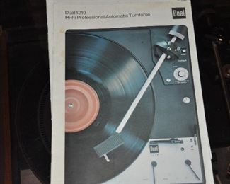 DUAL HI-FI 1219 AUTOMATIC TURNTABLE WITH ORIGINAL MANUAL, OUR PRICE $275.00