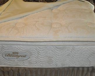 QUEEN SIZE BEAUTYREST PILLOW TOP MATTRESS AND LOW PROFILE BOX SPRING AVAILABLE. OUR PRICE $295.00