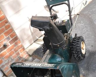 CRAFTSMAN 5.5HP ELECTRIC START 24" SNOW BLOWER, MODEL 536.887250. OUR PRICE $350.00