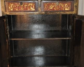 INTERIOR VIEW OF THE ANTIQUE CABINET!