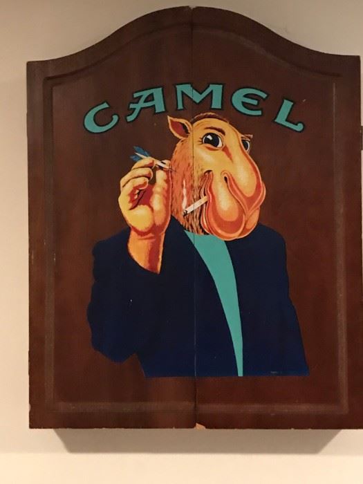 Camel Dart Board. Perfect for the man cave