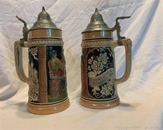 Reinhold Merkleback Pair of Beer Steins
