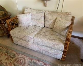 Rattan Love Seat