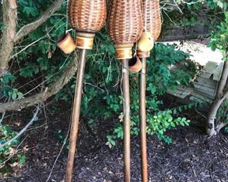 Set of 3 Tiki Torches