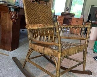 Vintage Wicker Rocker
