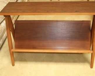 $150. Formica top mid century walnut bookcase, "Thonet"