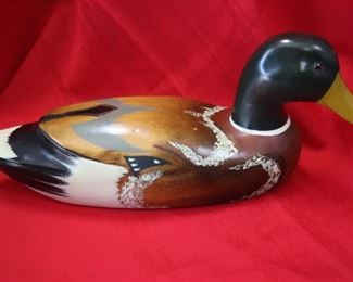 $20. Wooden duck decoy.