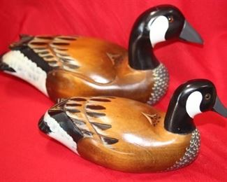 50% OFF, NOW $17.50 pair.                                                       $35 pr. Wooden duck decoys.