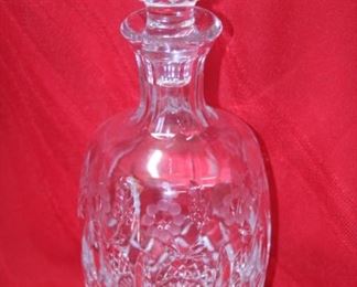 50% OFF, NOW $10.                                                                    
$20. Lead crystal decanter. 11.5 inches tall.