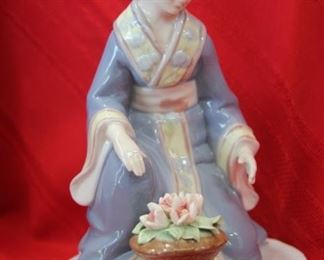 50% OFF, NOW $12.50                                                                $25. Nadal porcelain Asian figurine. 9 inches tall.