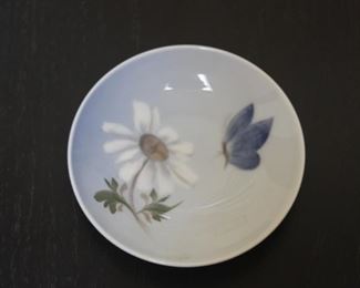 $10. Royal Copenhagen butterfly and daisy trinket dish.